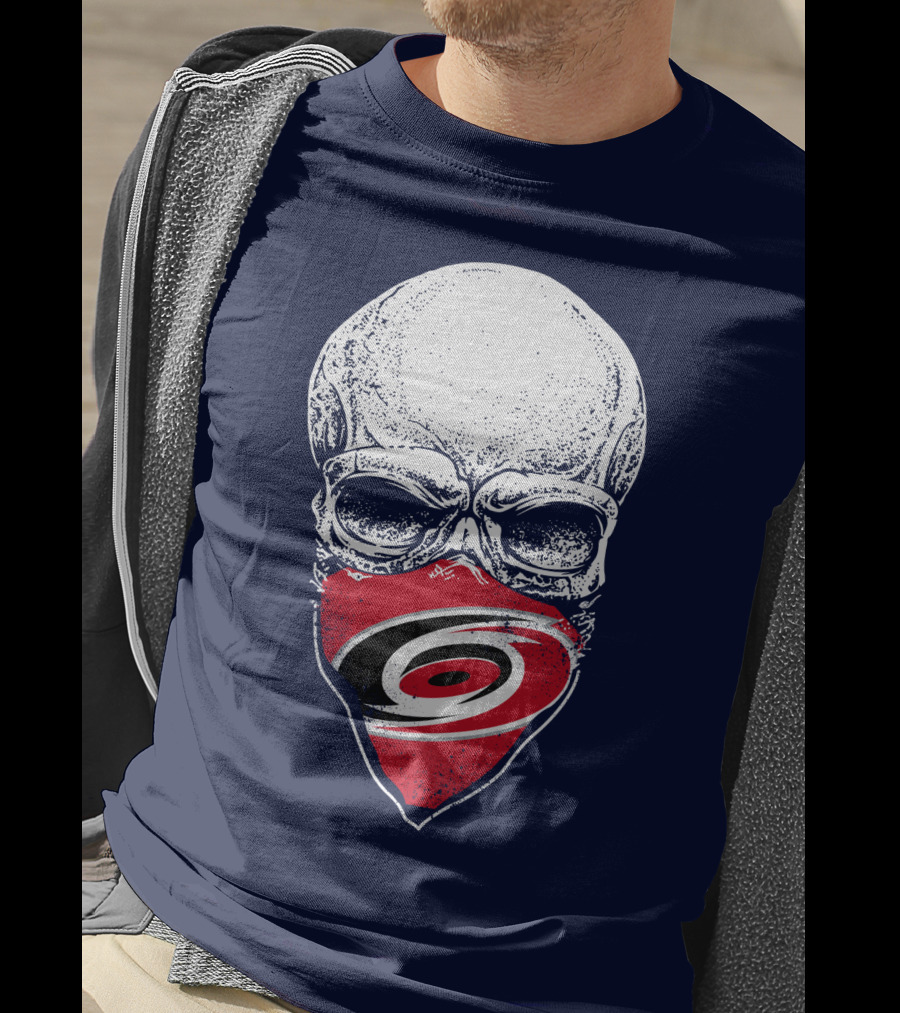 Carolina Hurricanes Skull Mask T-Shirt
