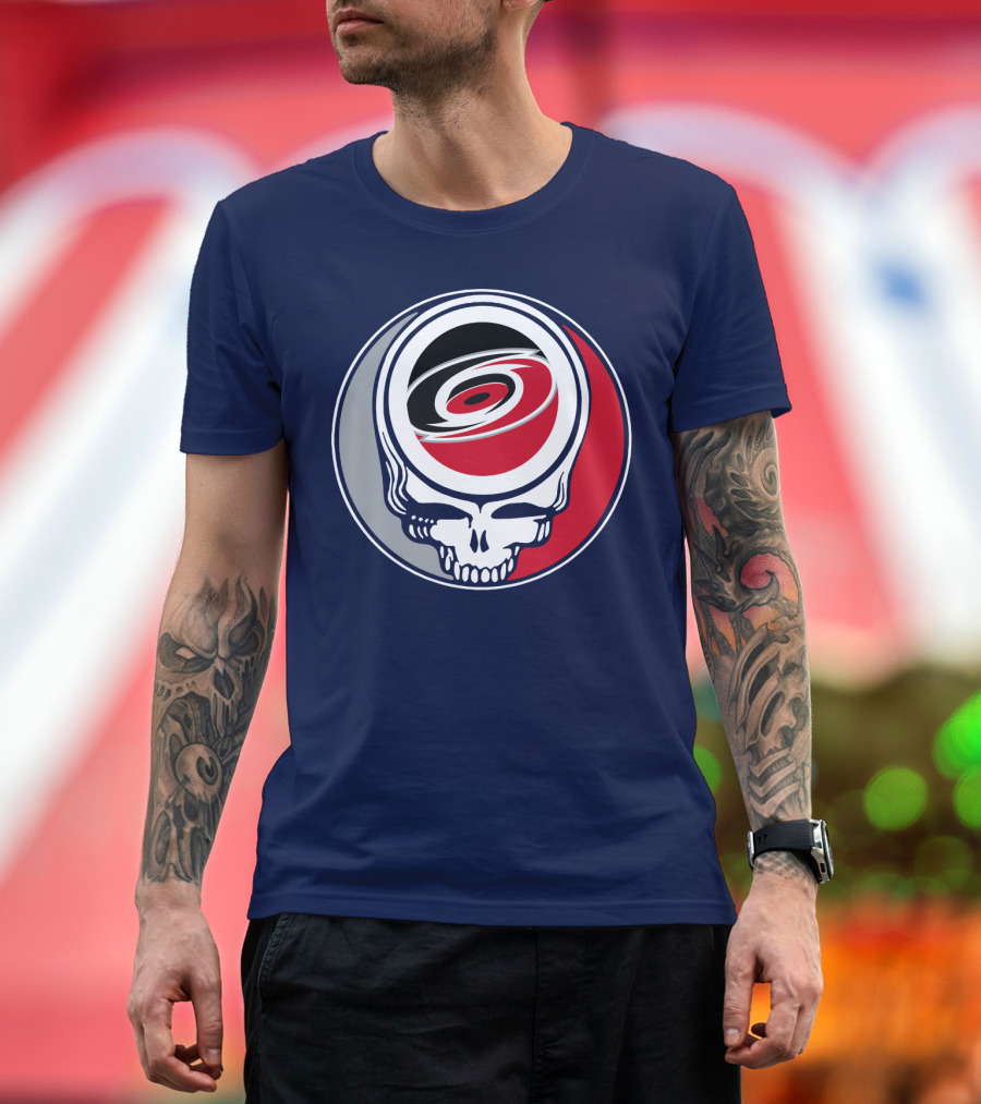 Carolina Hurricanes Grateful Dead Skull T-Shirt