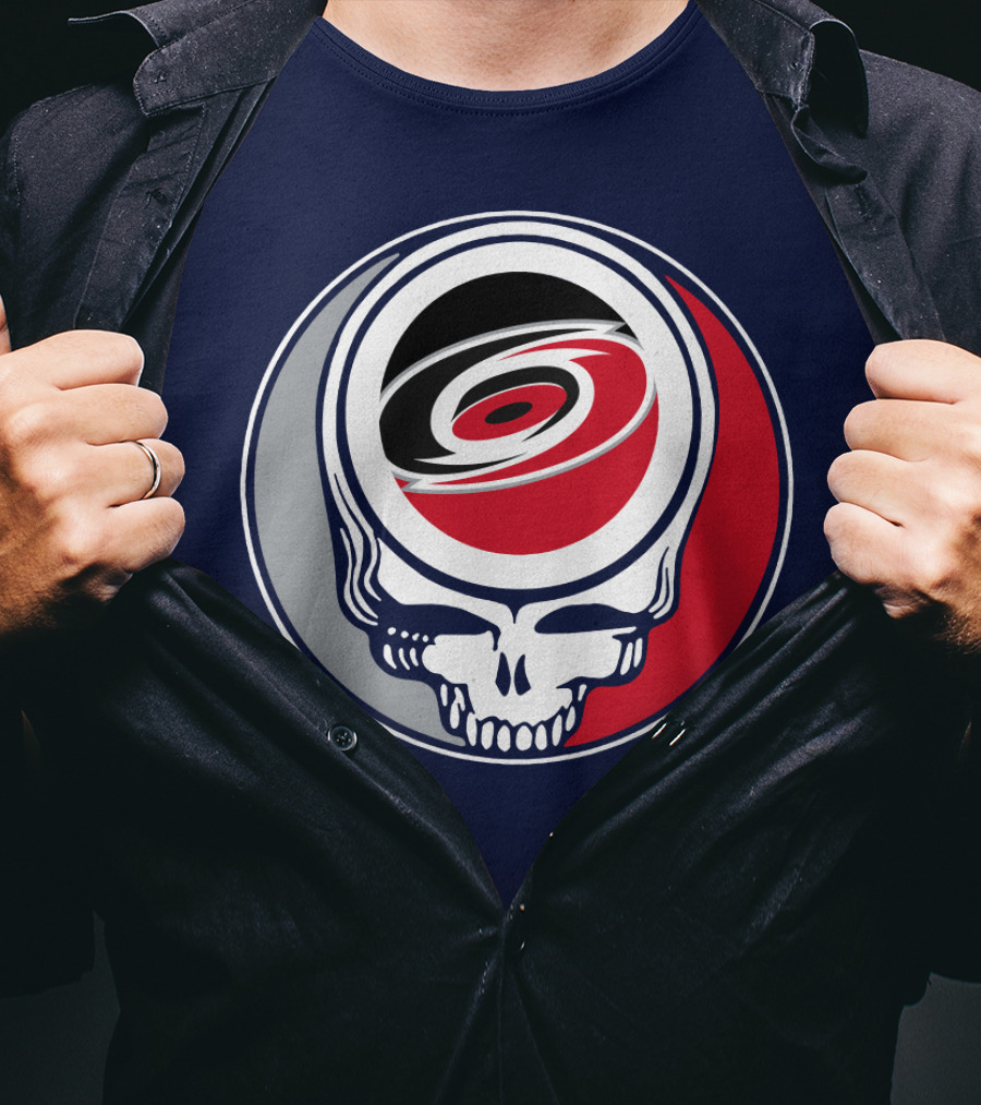 Carolina Hurricanes Grateful Dead Skull T-Shirt