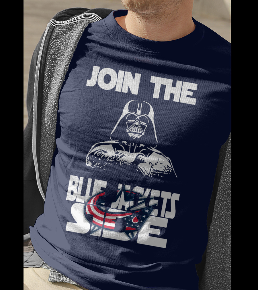 Join The Blue Jackets Side T-Shirt