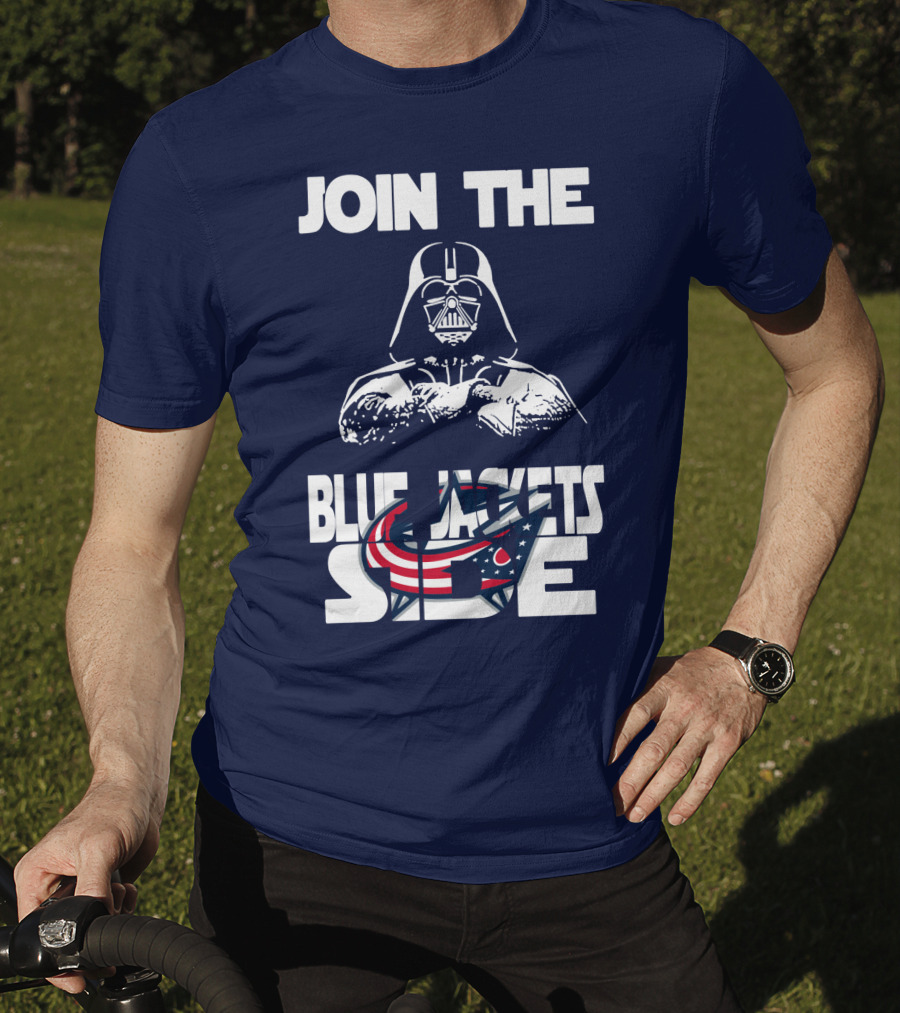 Join The Blue Jackets Side T-Shirt