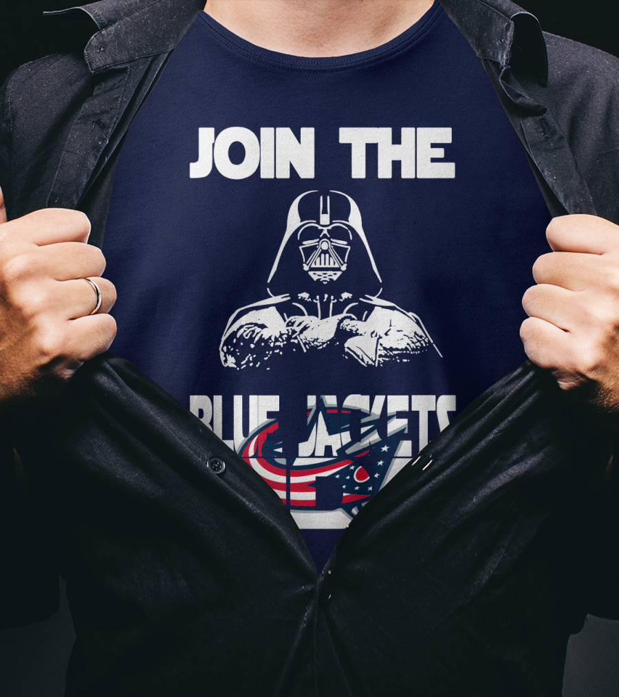 Join The Blue Jackets Side T-Shirt