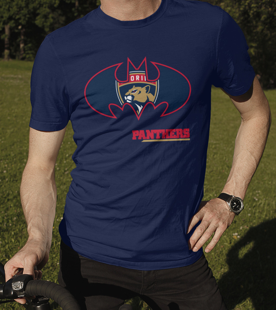 Florida Panthers Bat Symbol Badge T-Shirt