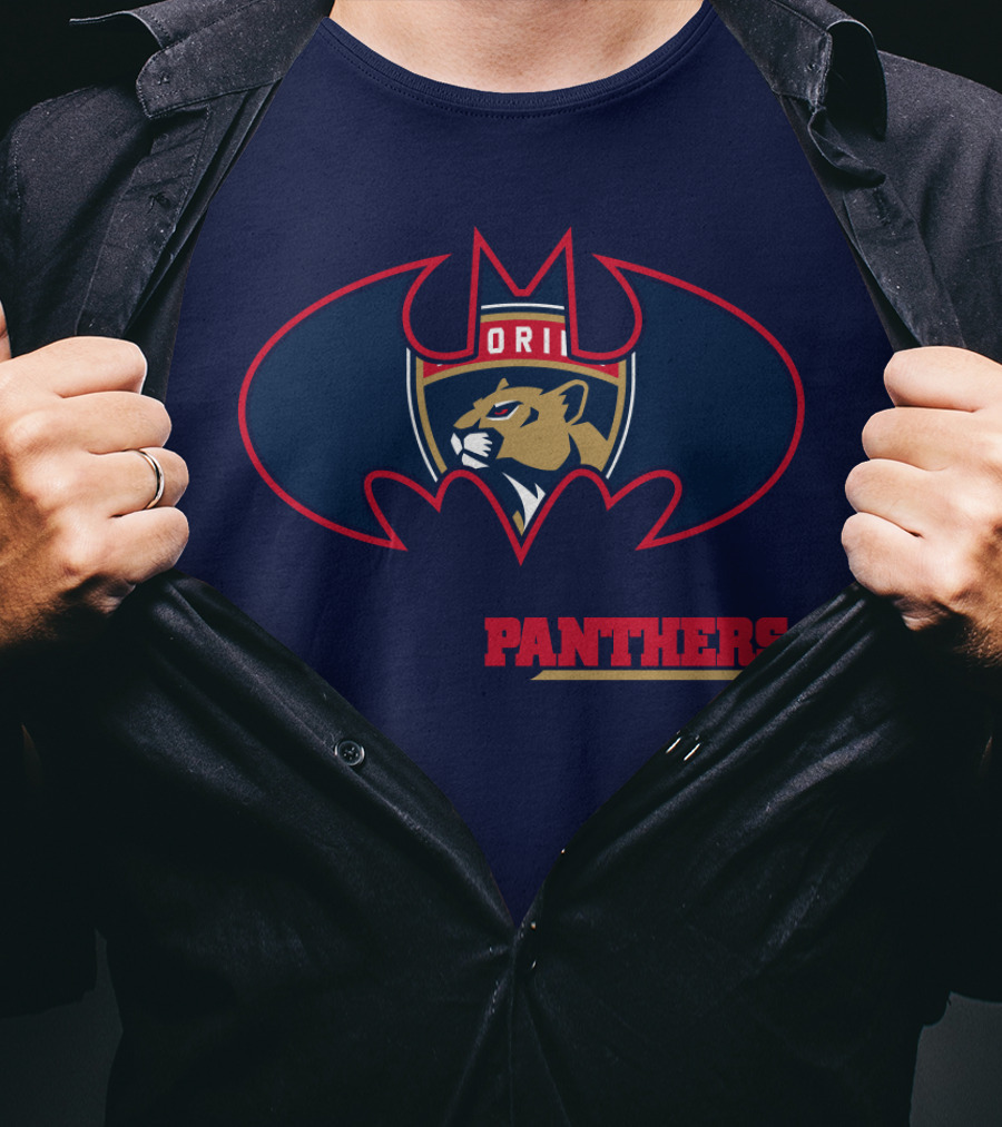 Florida Panthers Bat Symbol Badge T-Shirt