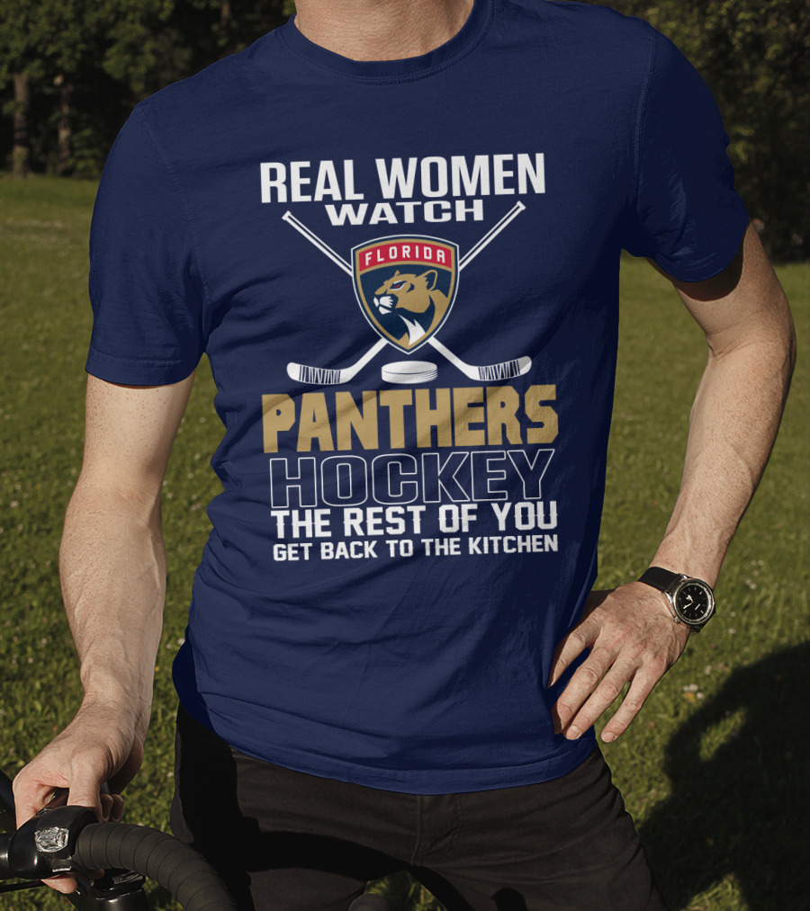 Real Women Watch Florida Panthers Hockey T-Shirt