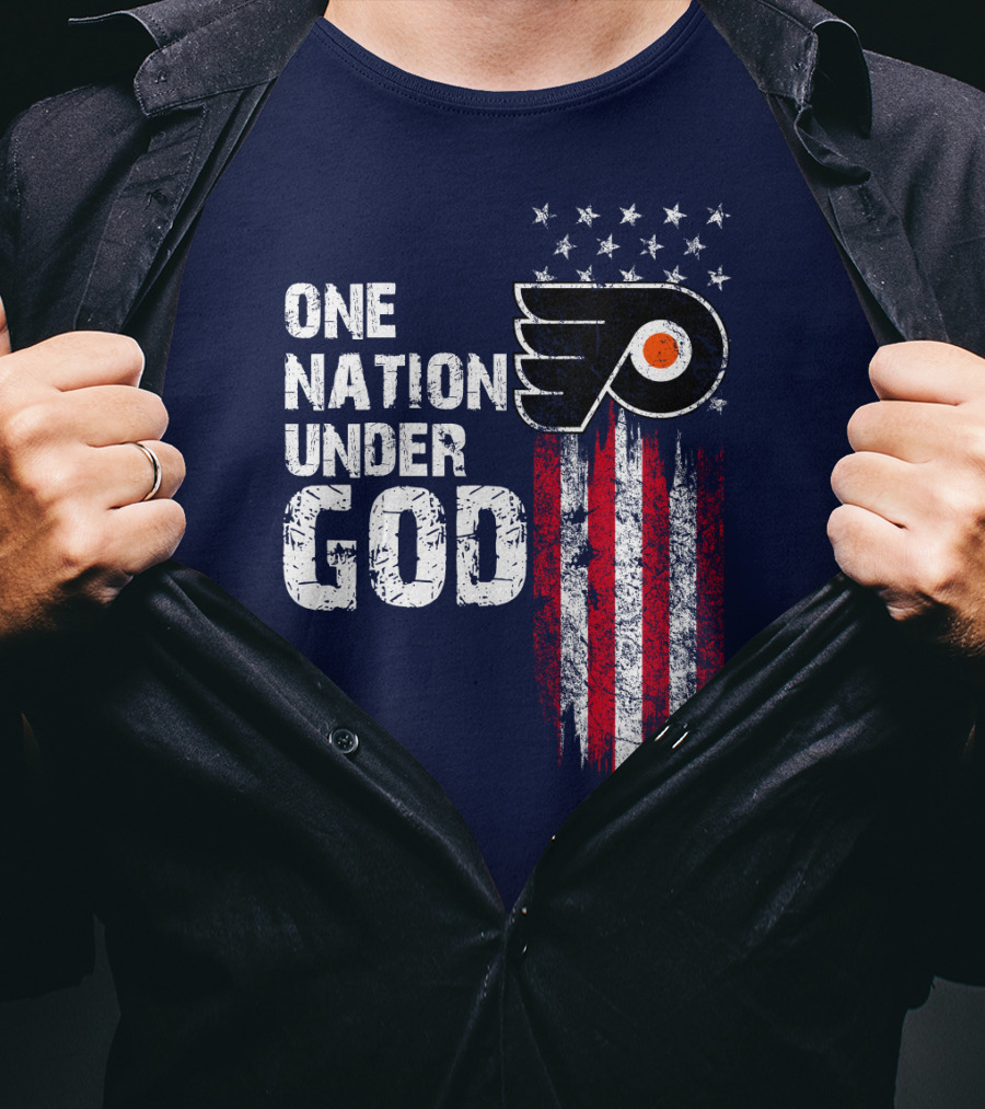 One Nation Under God Philadelphia Flyers T-Shirt