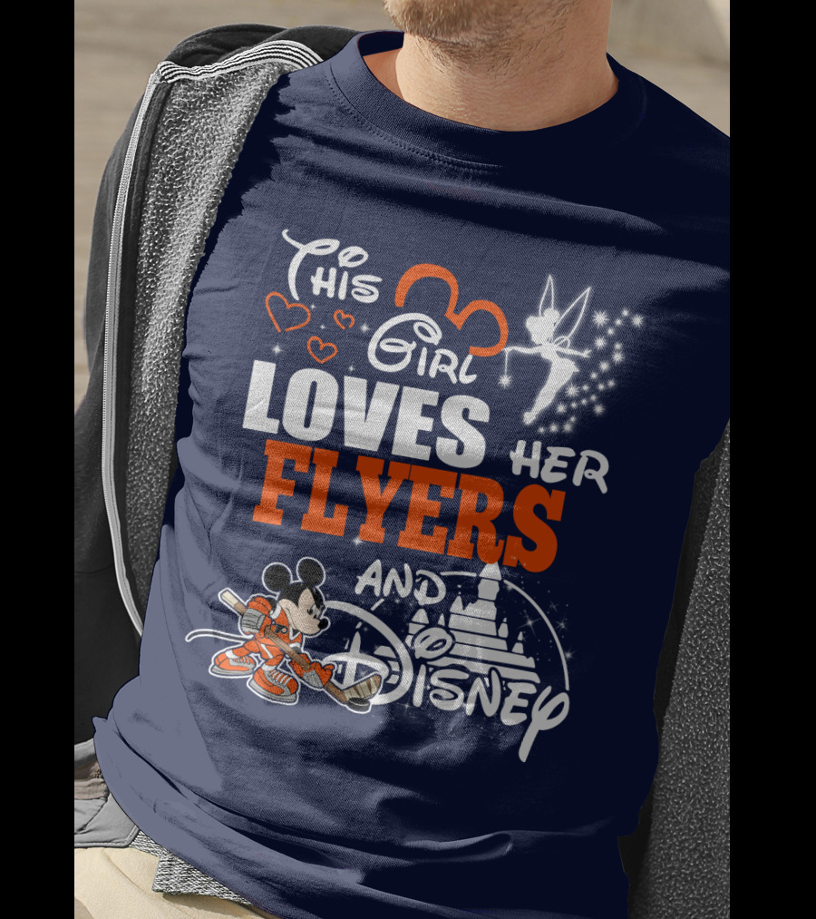 This Girl Loves Her Flyers And Disney T-Shirt