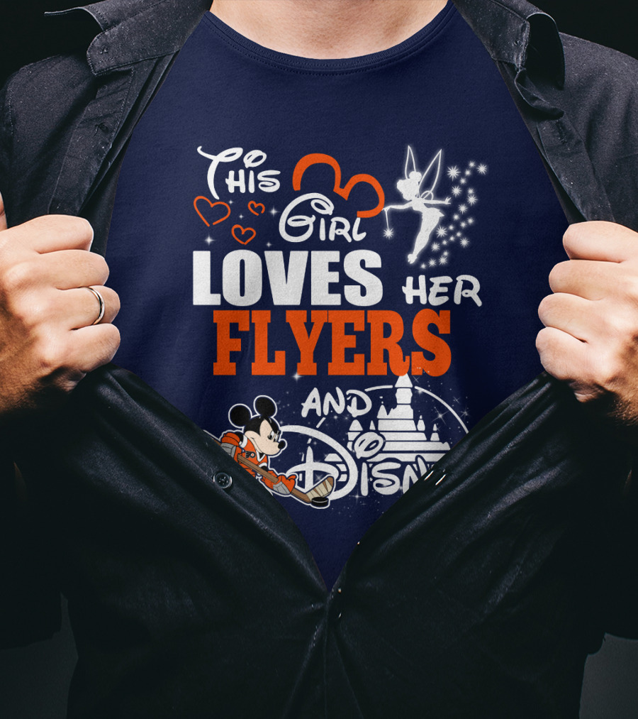 This Girl Loves Her Flyers And Disney T-Shirt