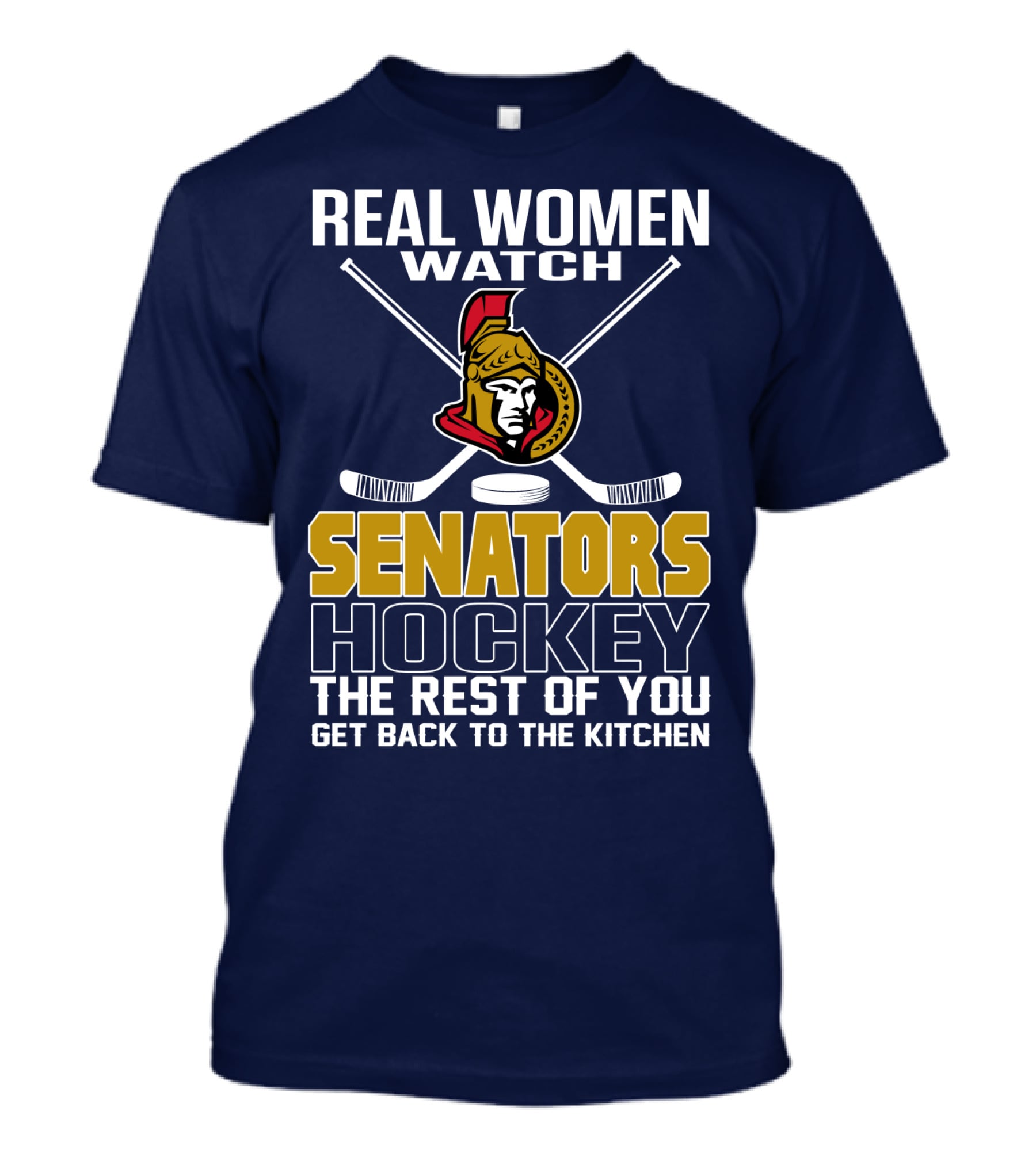 Real Women Watch Senators Hockey T-Shirt