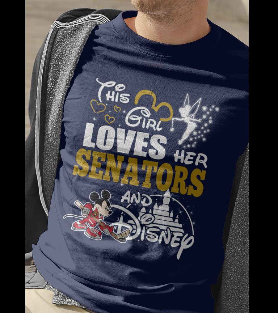 This Girl Loves Her Senators And Disney T-Shirt