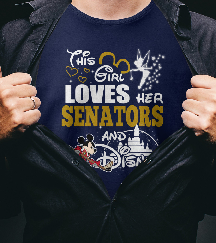 This Girl Loves Her Senators And Disney T-Shirt