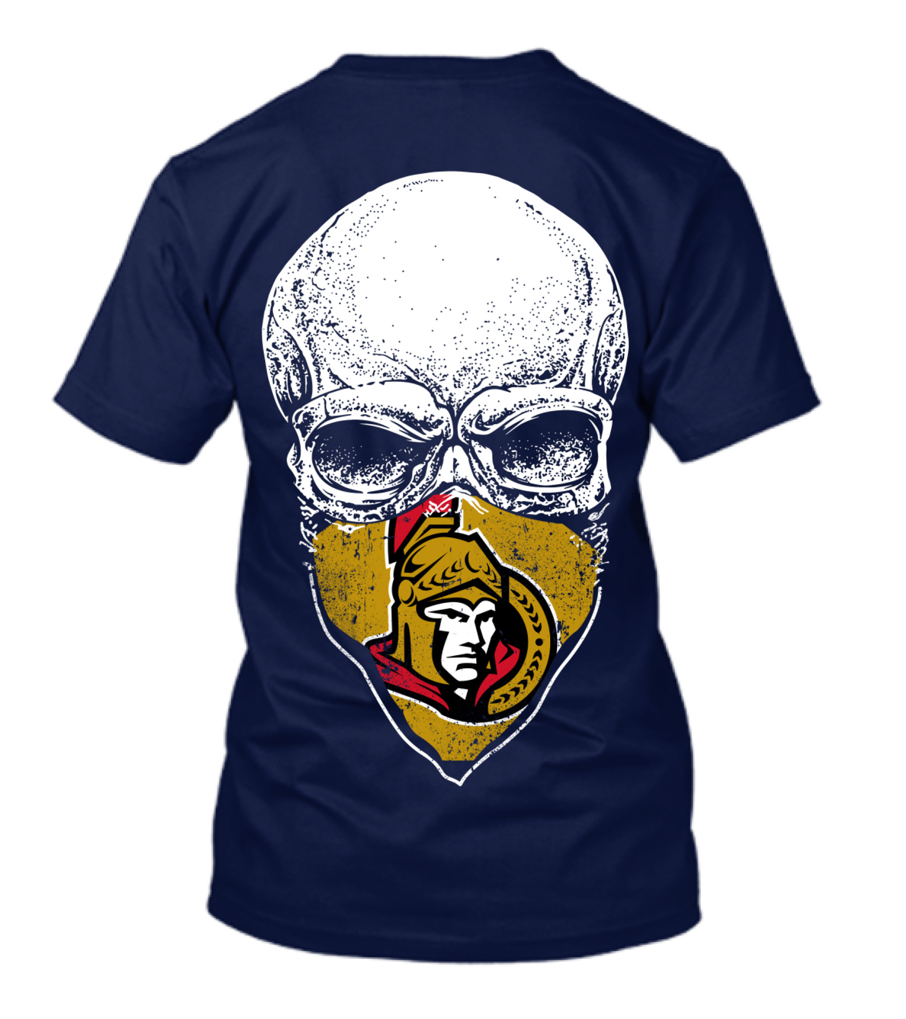Ottawa Senators Skull Mask T-Shirt