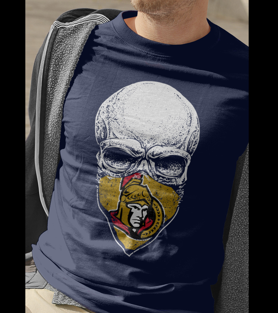 Ottawa Senators Skull Mask T-Shirt