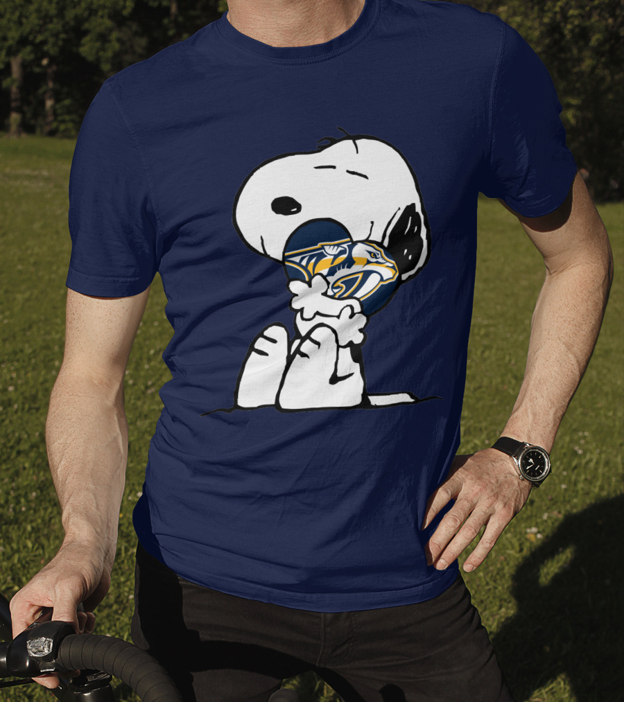 Snoopy Hugging Nashville Predators T-Shirt