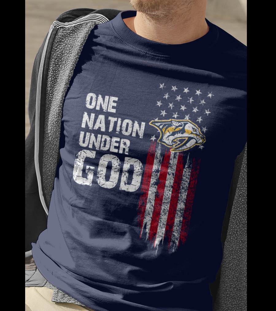 One Nation Under God Nashville Predators T-Shirt