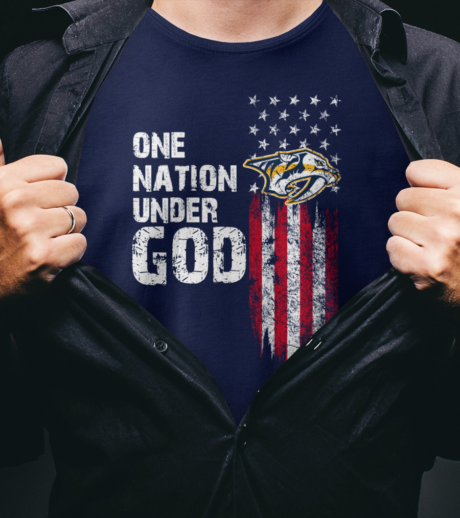 One Nation Under God Nashville Predators T-Shirt