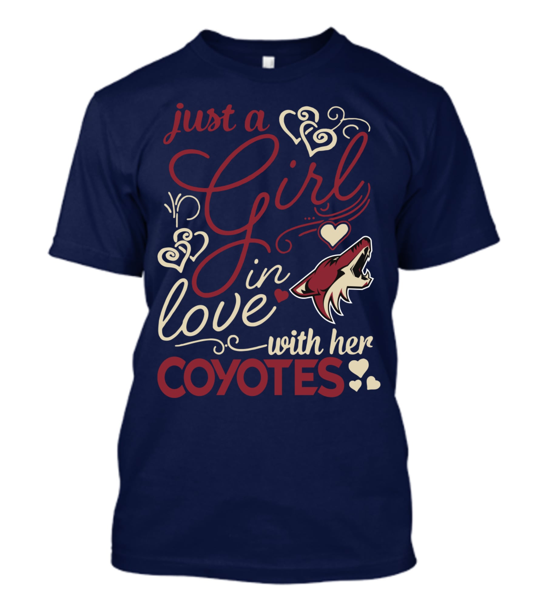 Just A Girl In Love With Her Coyotes T-Shirt