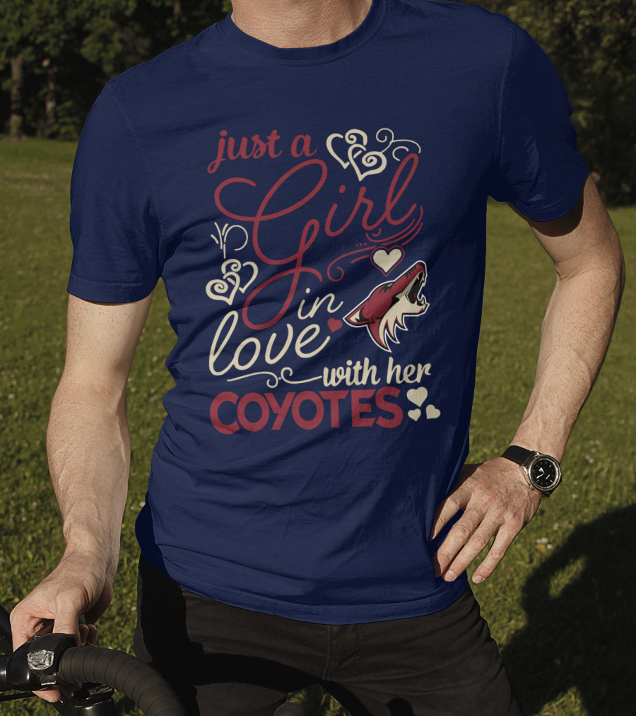 Just A Girl In Love With Her Coyotes T-Shirt