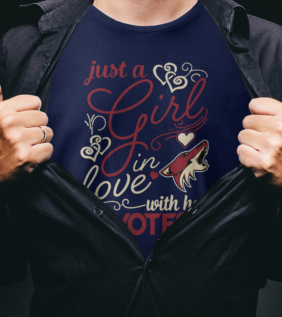 Just A Girl In Love With Her Coyotes T-Shirt