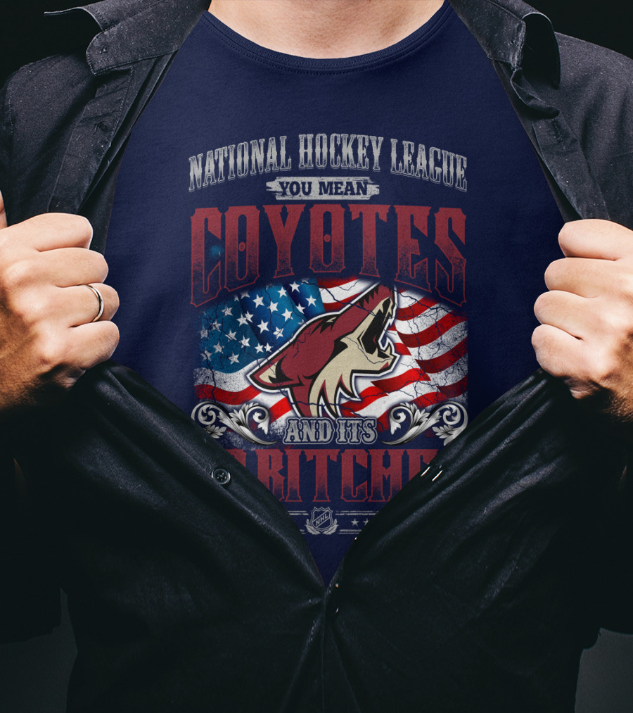 National Hockey League Coyotes And Its 30 Bitches American Flag T-Shirt