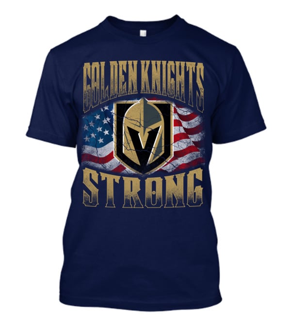 Golden Knights Strong American Flag T-Shirt
