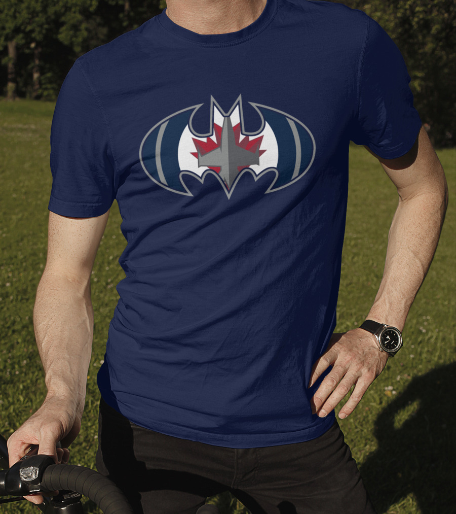 Winnipeg Jets Batman Logo Mashup T-Shirt