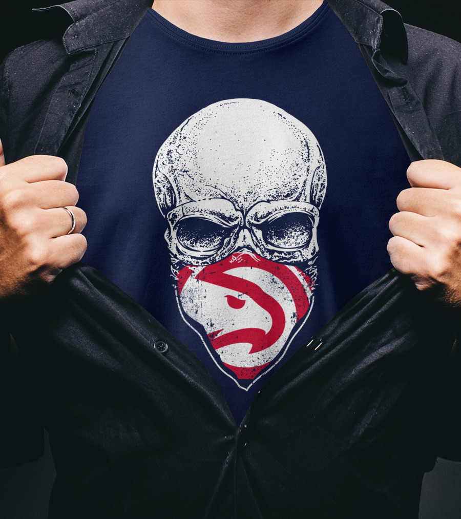 Atlanta Hawks Skull T-Shirt
