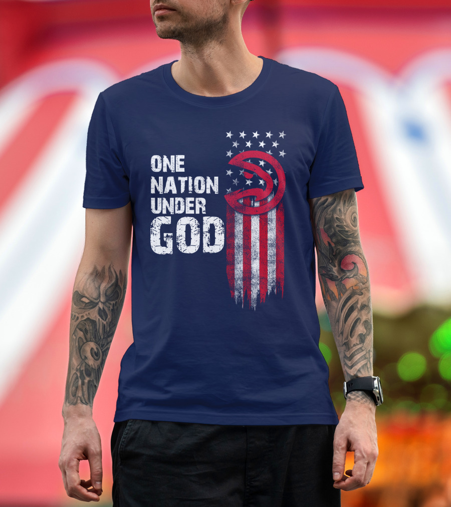 One Nation Under God Atlanta Hawks T-Shirt