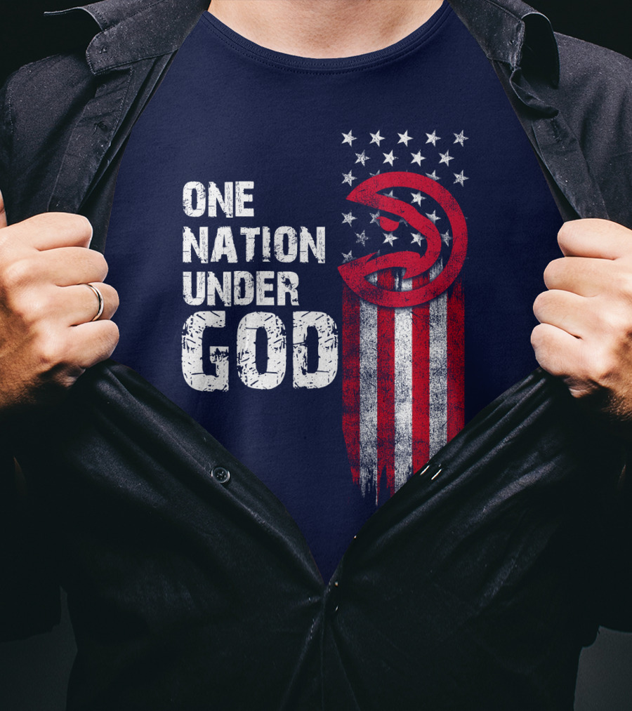 One Nation Under God Atlanta Hawks T-Shirt