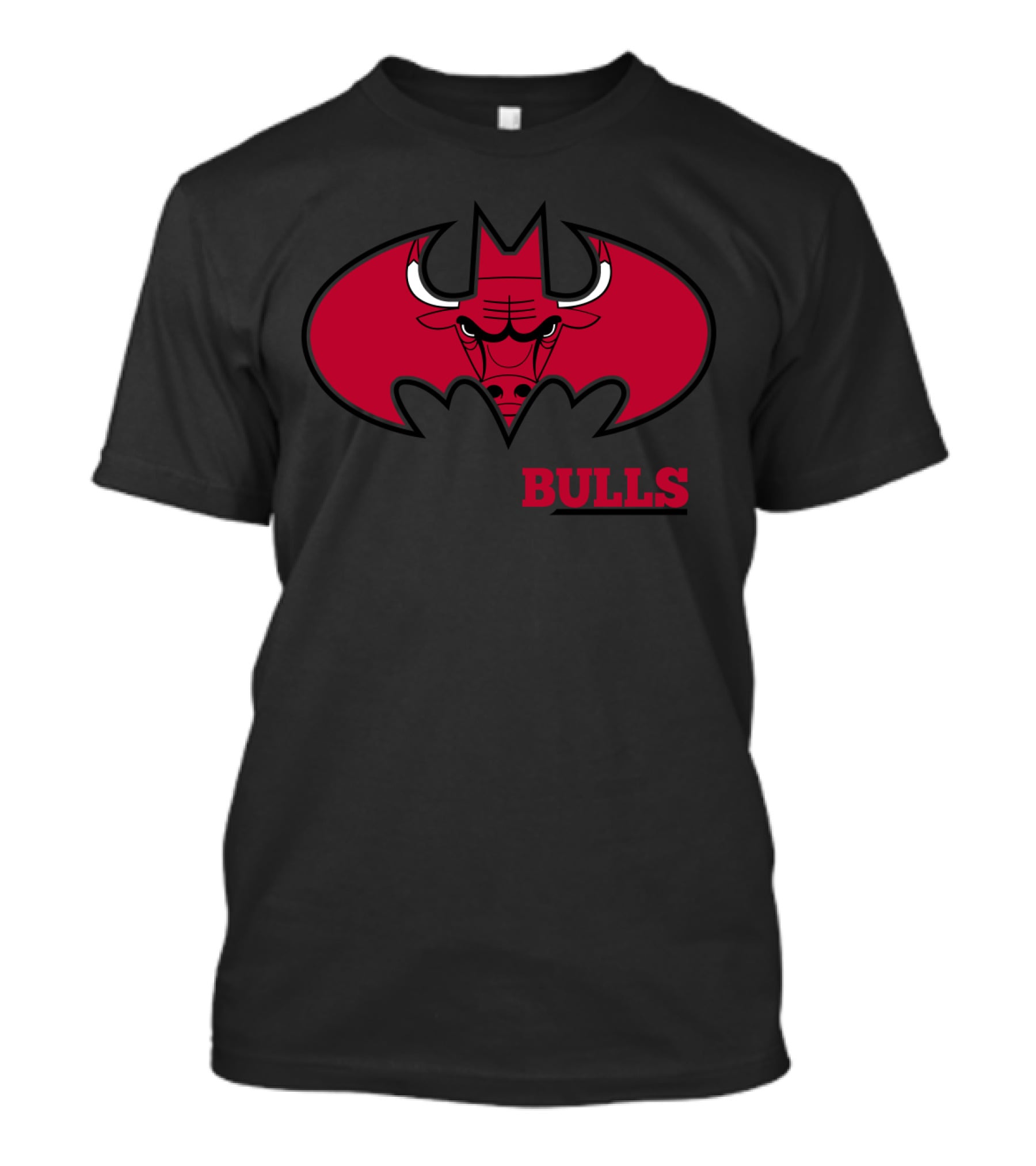 Bulls Batman Logo Mashup T-Shirt