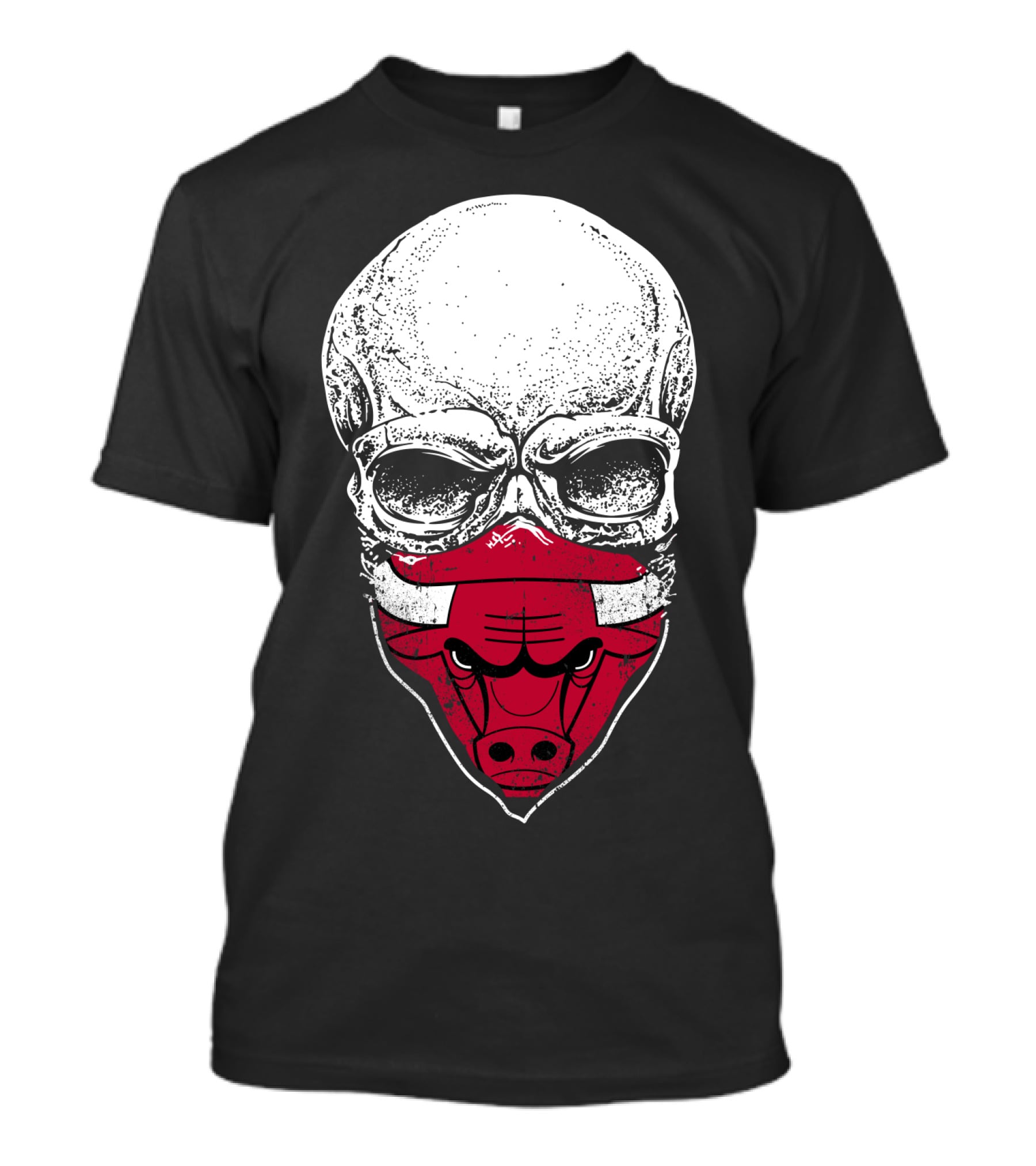 Chicago Bulls Skull Bulls Face T-Shirt