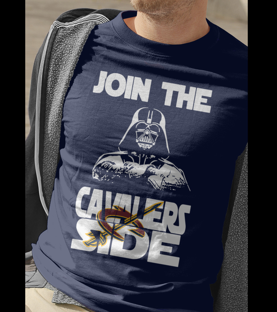 Join The Cavaliers Side Cleveland Cavaliers Star Wars Darth Vader T-Shirt