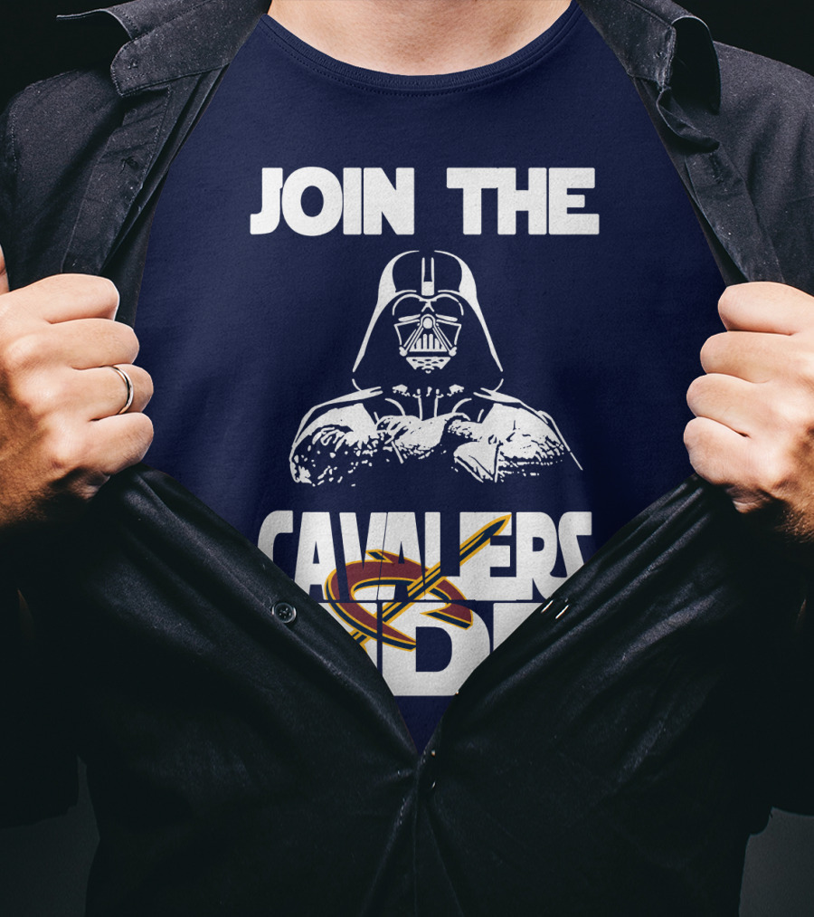 Join The Cavaliers Side Cleveland Cavaliers Star Wars Darth Vader T-Shirt