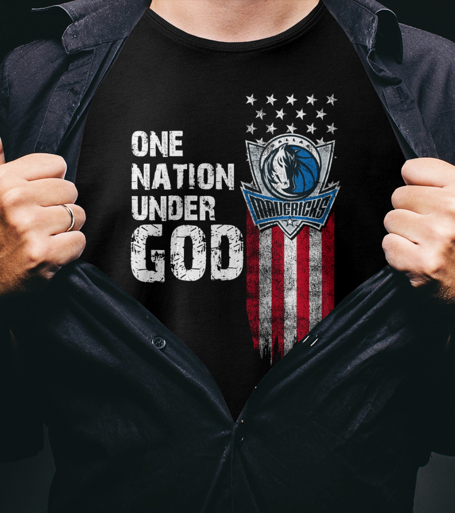 One Nation Under God Dallas Mavericks T-Shirt