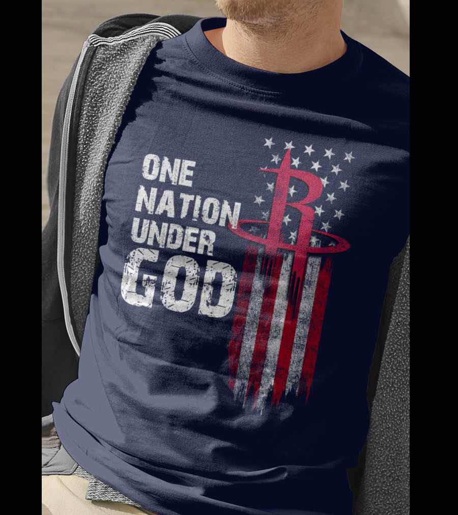 One Nation Under God Houston Rockets T-Shirt