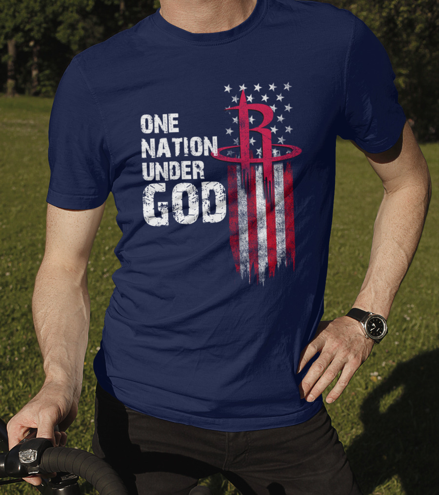 One Nation Under God Houston Rockets T-Shirt