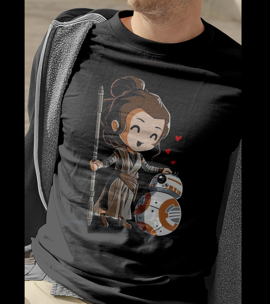 Rey Bb-8 Hearts T-Shirt