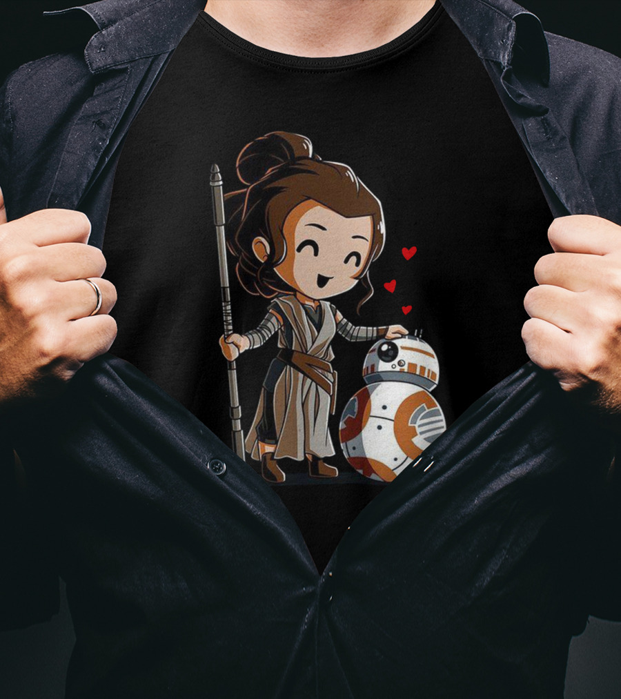 Rey Bb-8 Hearts T-Shirt