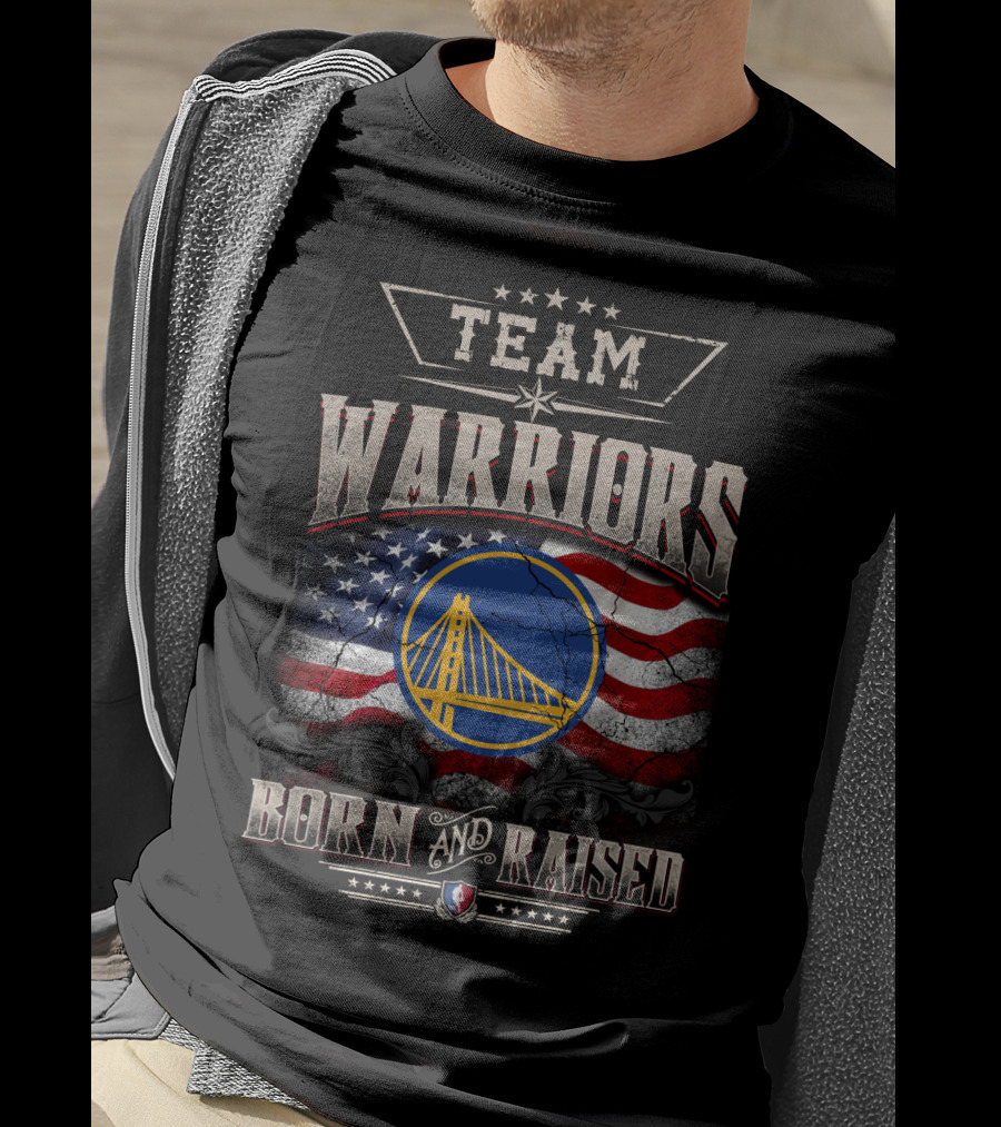 Team Warriors Born And Raised T-Shirt