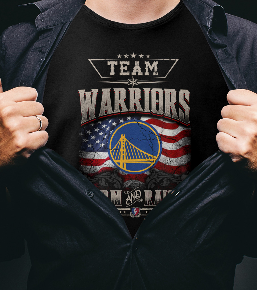 Team Warriors Born And Raised T-Shirt