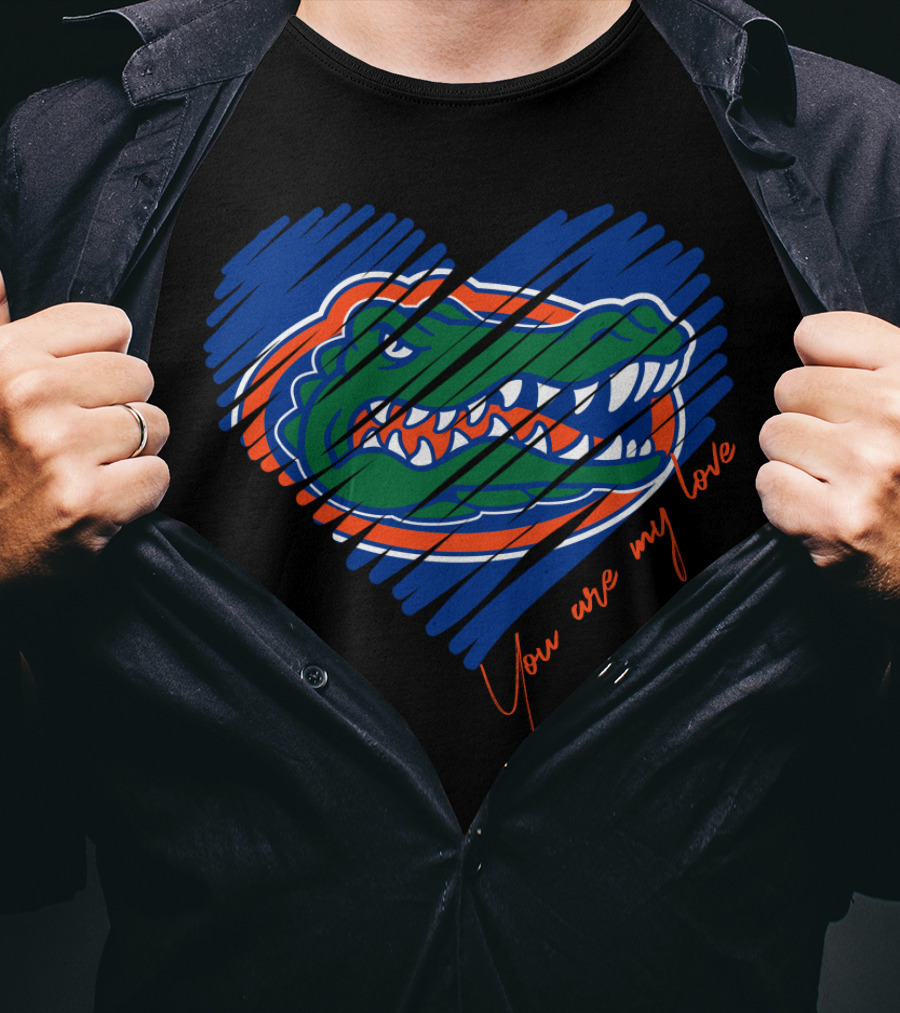 Florida Gators You Are My Love Heart T-Shirt