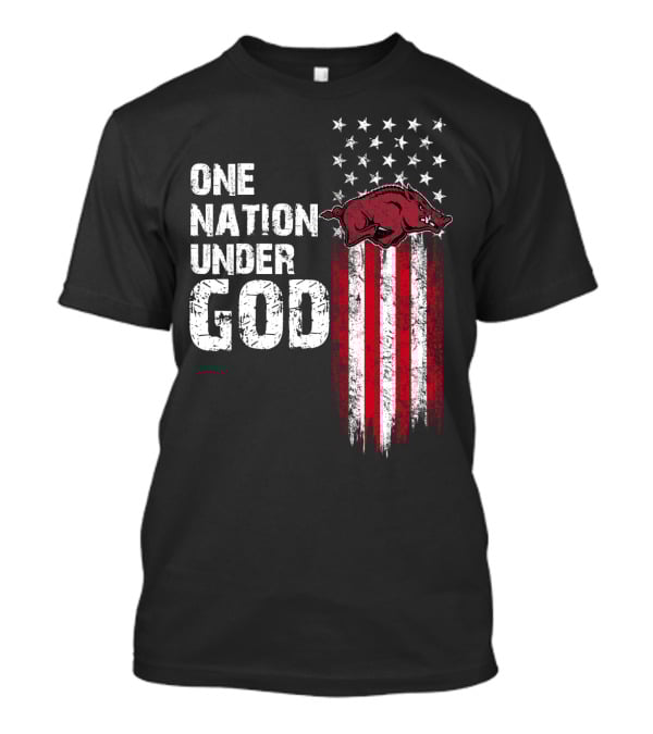 Arkansas Razorbacks One Nation Under God T-Shirt