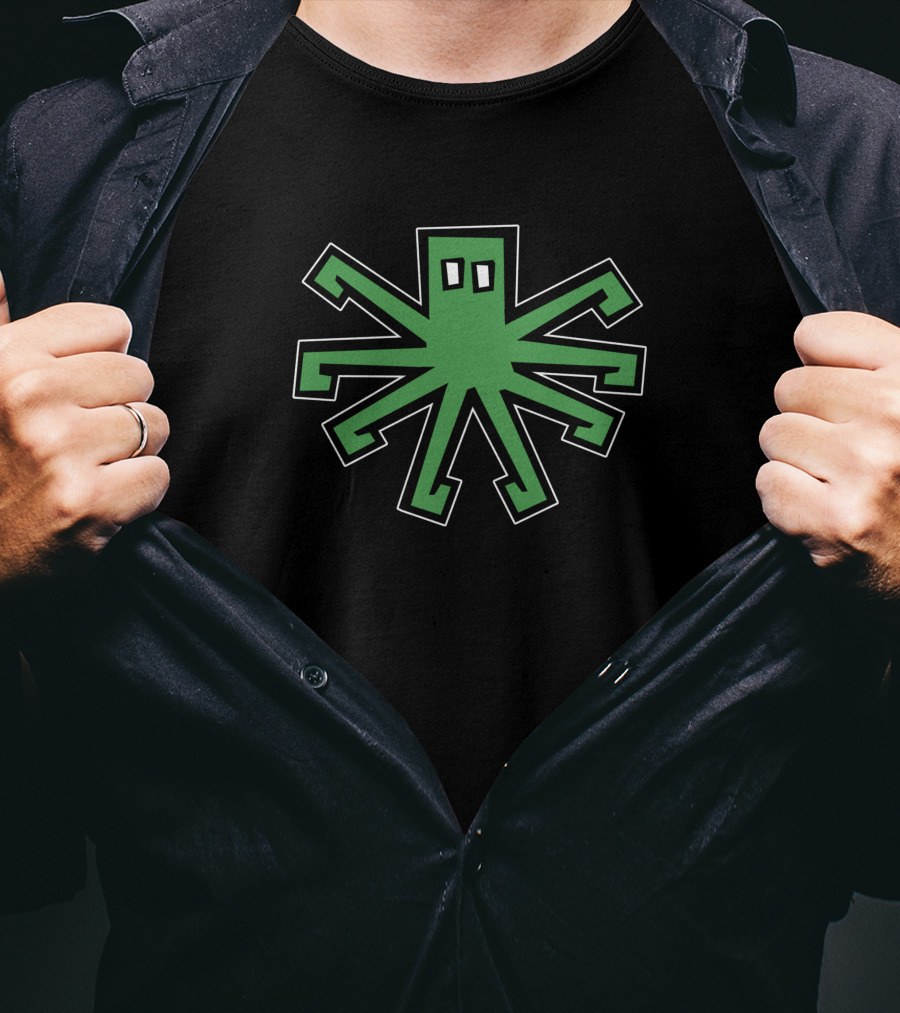 8 Legged 67192 Creeper Pixel Octopus T-Shirt