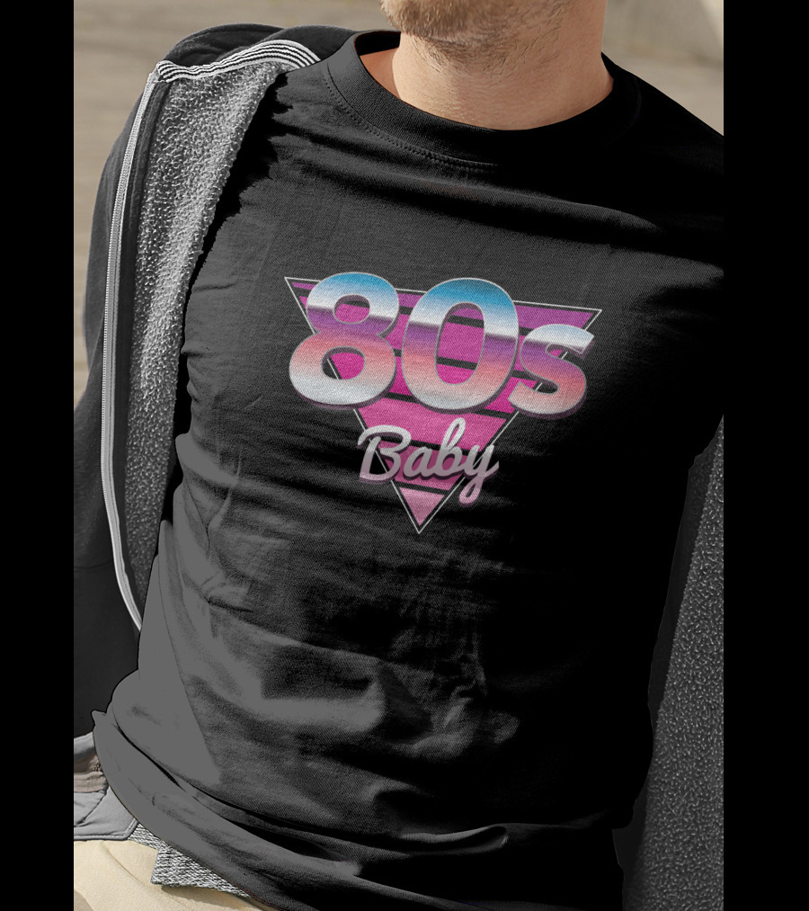 80s Baby Retro Triangle Gradient 764263 T-Shirt