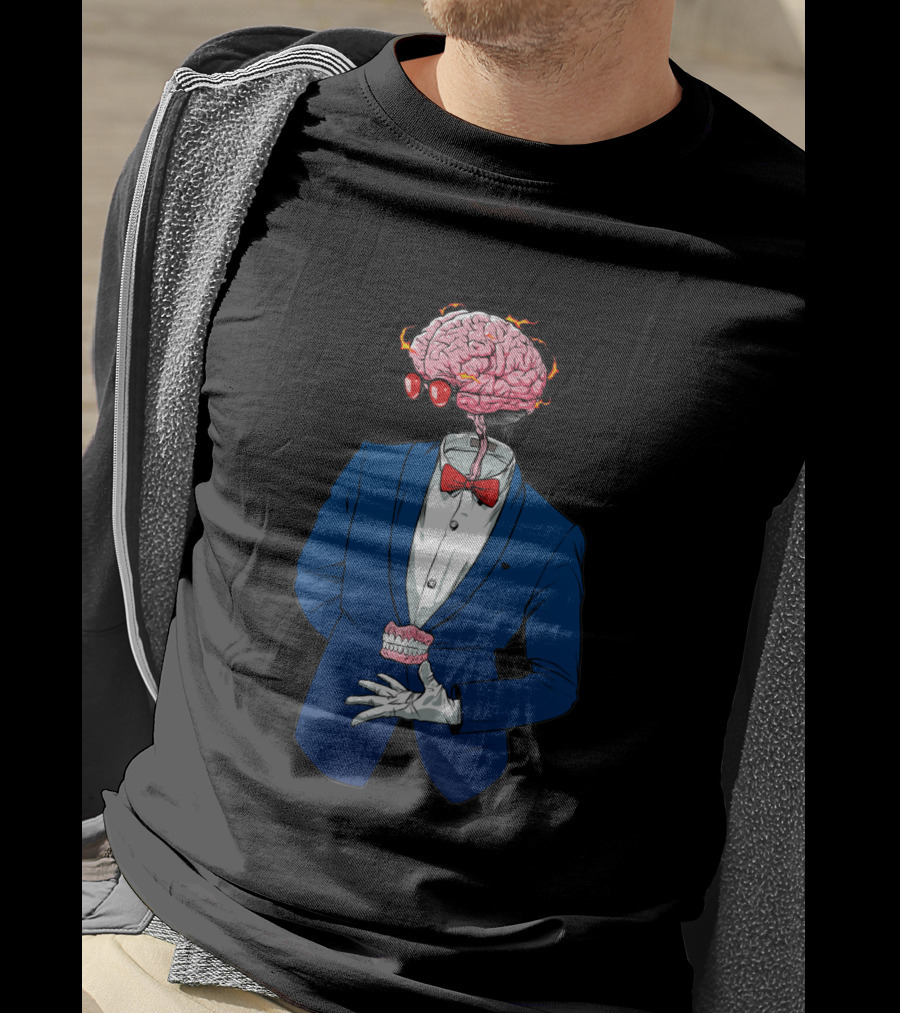 Anatomy 1112234 Brain Bow Tie Suit T-Shirt