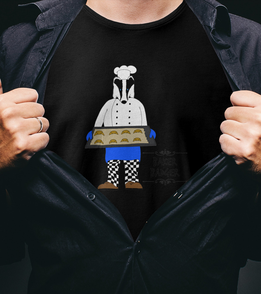 Baker Badger Holding Cookies 1068593 T-Shirt