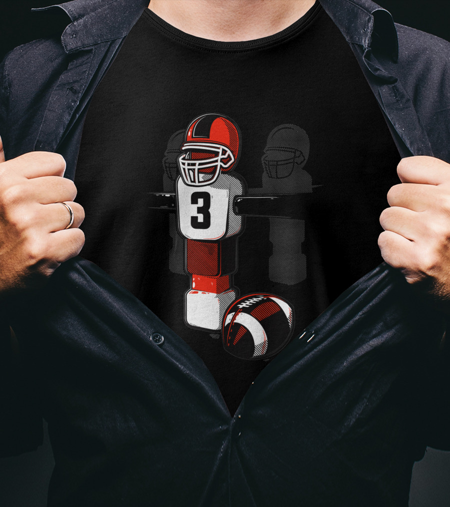 American Table Football 3 Player Foosball 665666 T-Shirt