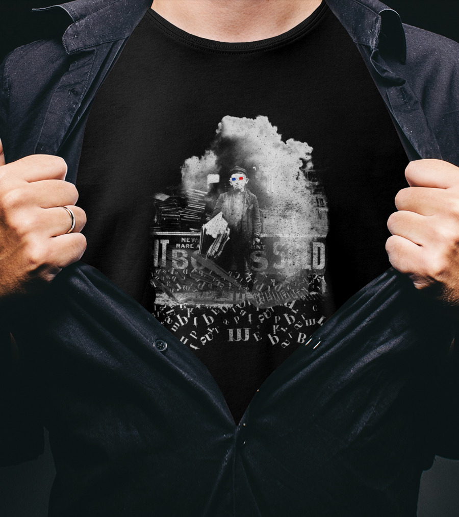 Ancient Geeks Rare Books III Spectacles Cloud Typography T-Shirt