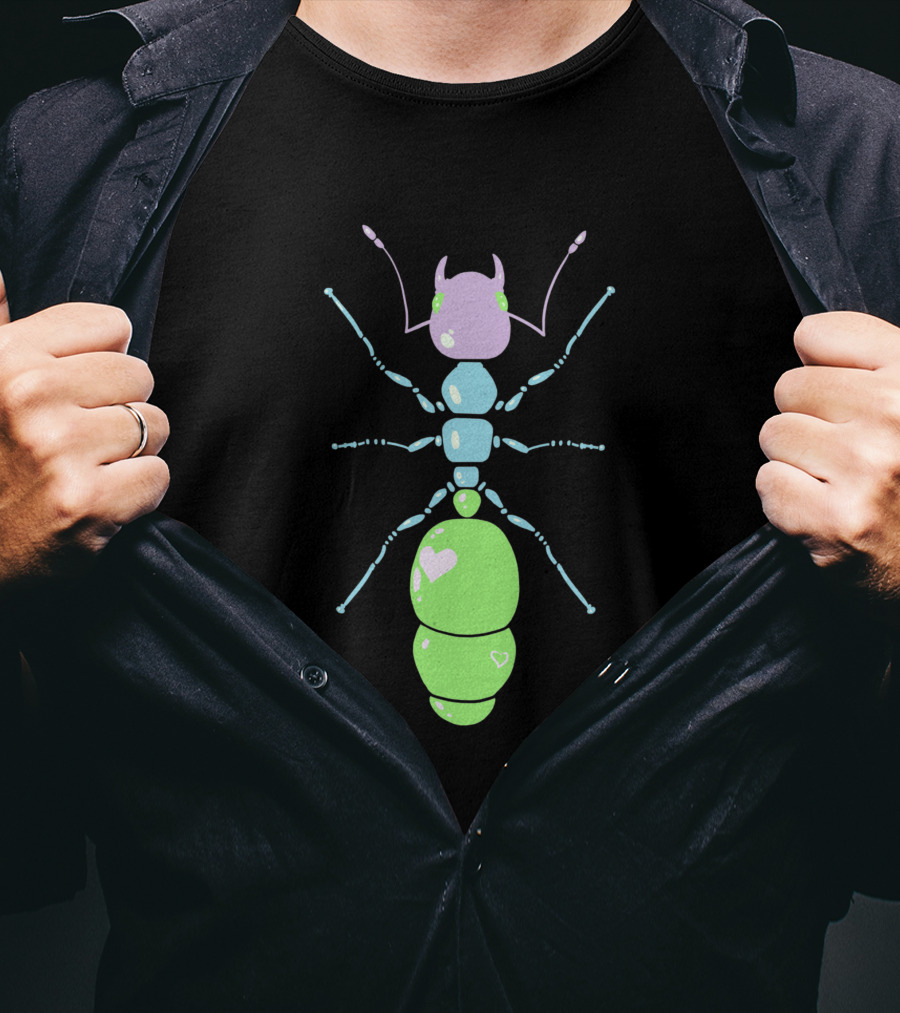 Ants 293453 Pastel Heart Accents T-Shirt