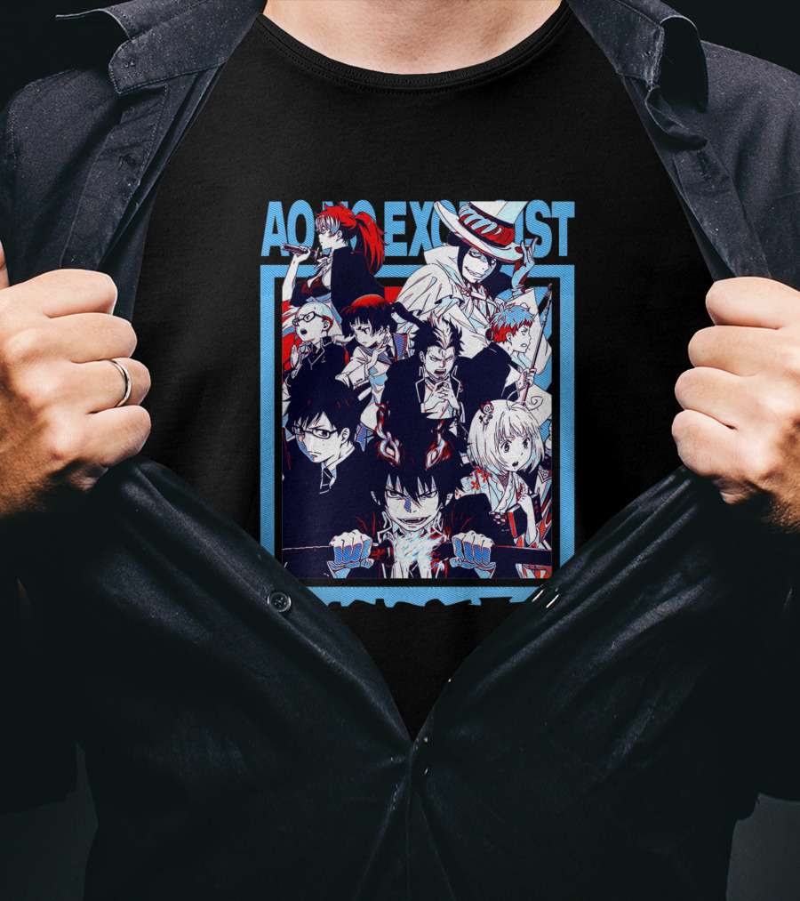 Ao No Exorcist 1477803 Anime Characters Collage T-Shirt
